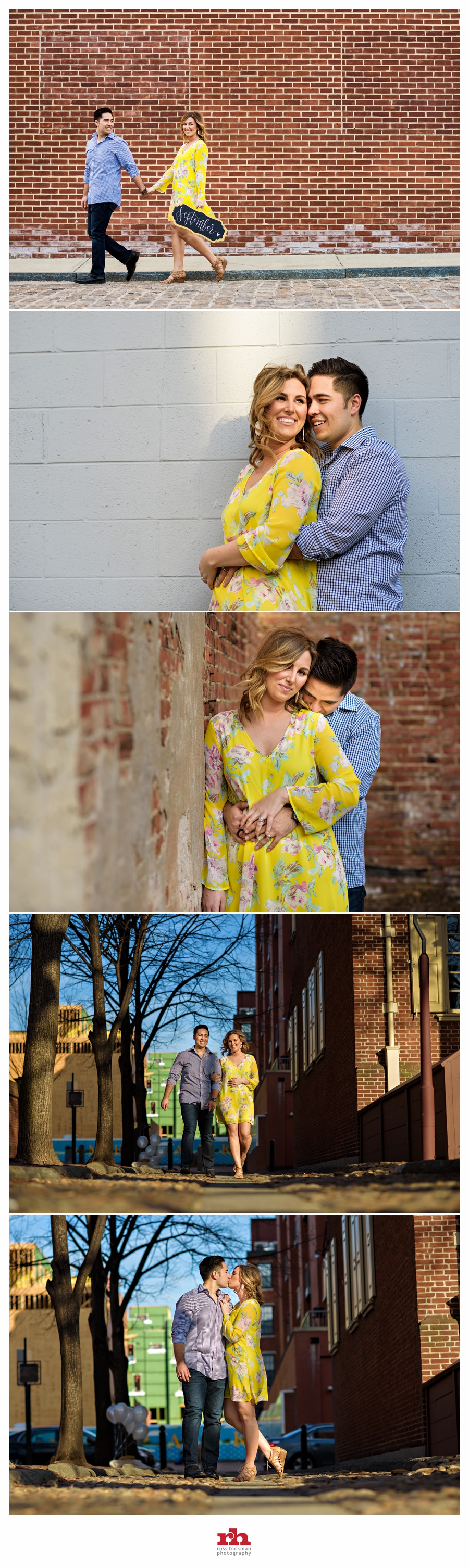 A newly pregnant couple love on each other during Philadelphia Maternity Session.